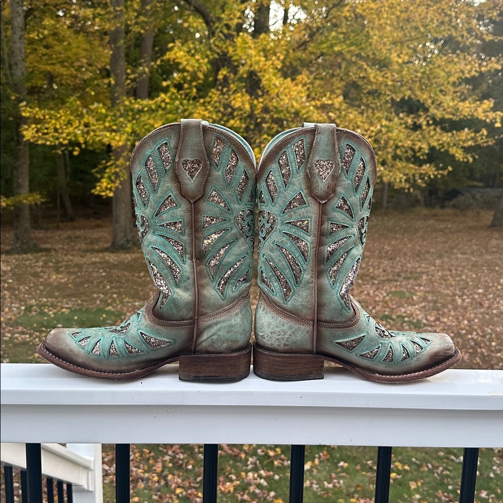 Corral Glitter Leather Western Boot